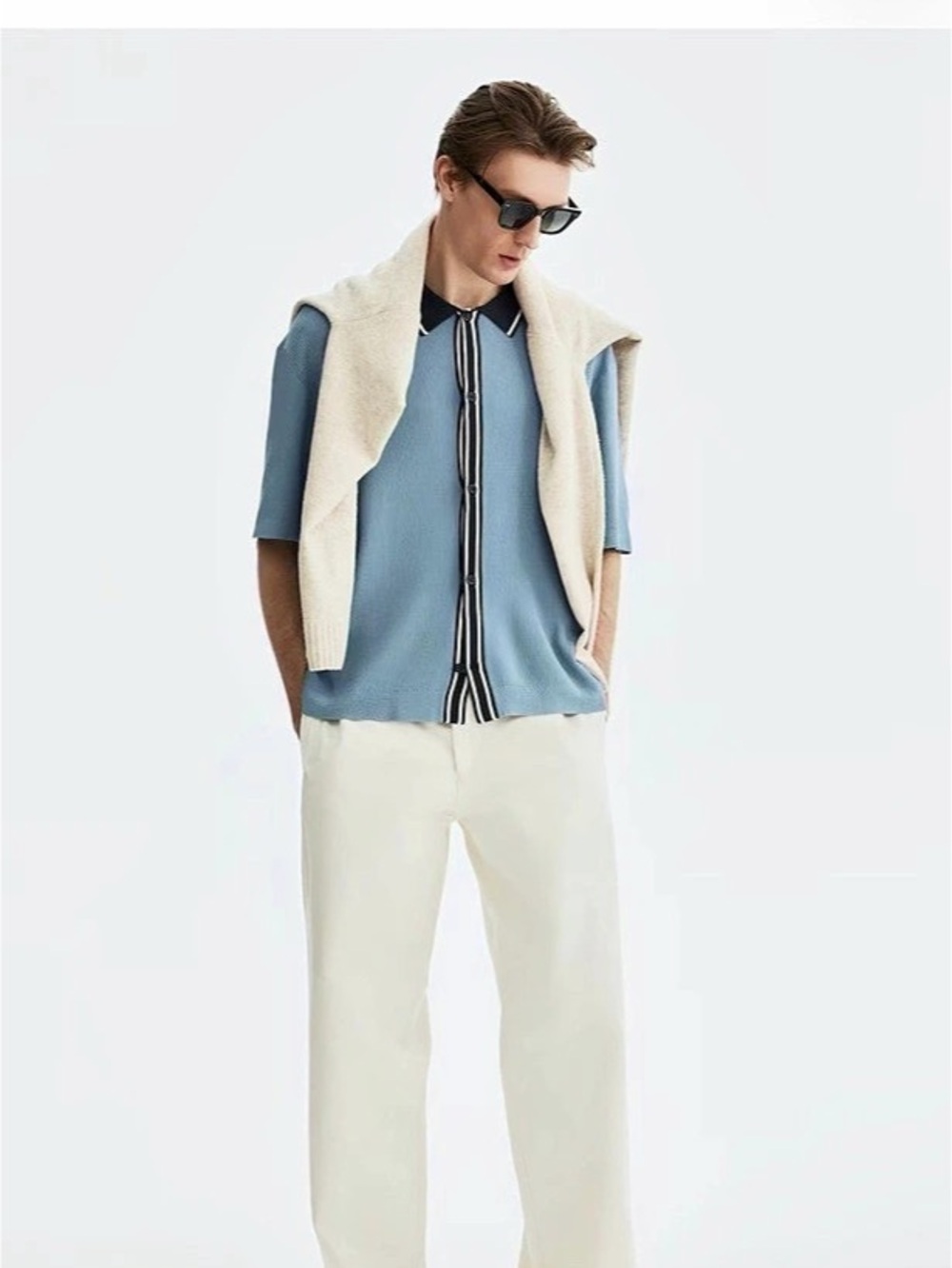 H&M Men’s Rib Knit Shirt - Picture 3 of 11